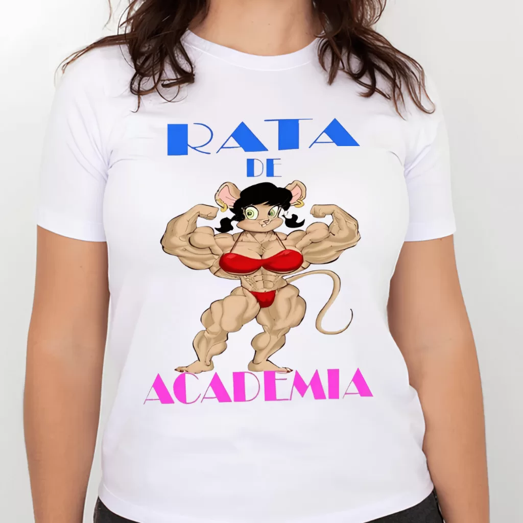 Camiseta feminina – Rata de academia maromba