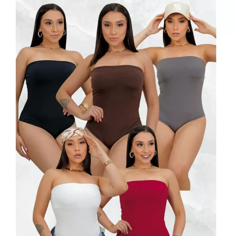 Body Feminino Tomara Que Caia Suplex Premium Sem Bogo Tendência Verão