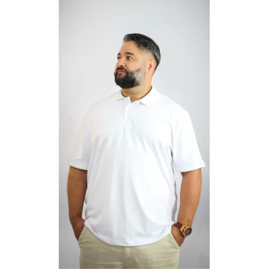 Kit 3 Camisas Gola Polo Plus Size Piquet Premium C