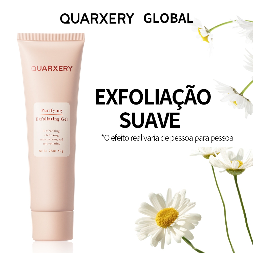 QUARXERY Gel Exfoliante Rosto E Corpo  Limpeza Profunda, Clareamento, Remoção de Pontos Negros e Bra