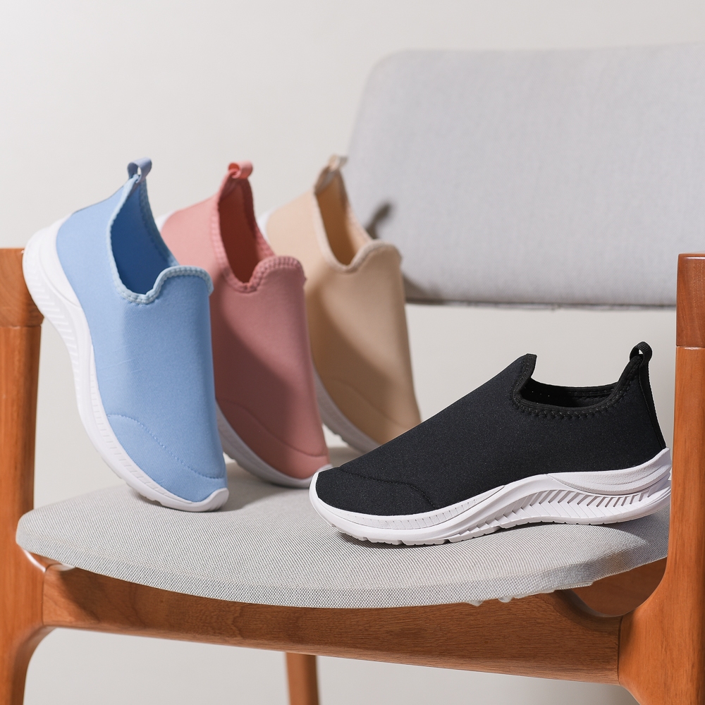 Tênis Meia Feminino Calce Fácil Confortável Slip On Leve Flexível Confortável Malha Respirável