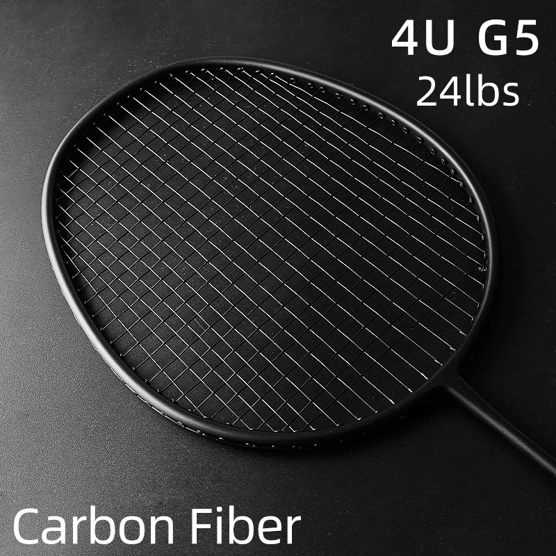 Badminton Racket Carbon Firber 4U G5 24lbs Estrutura De Liga De Alumínio De Pólo Médio