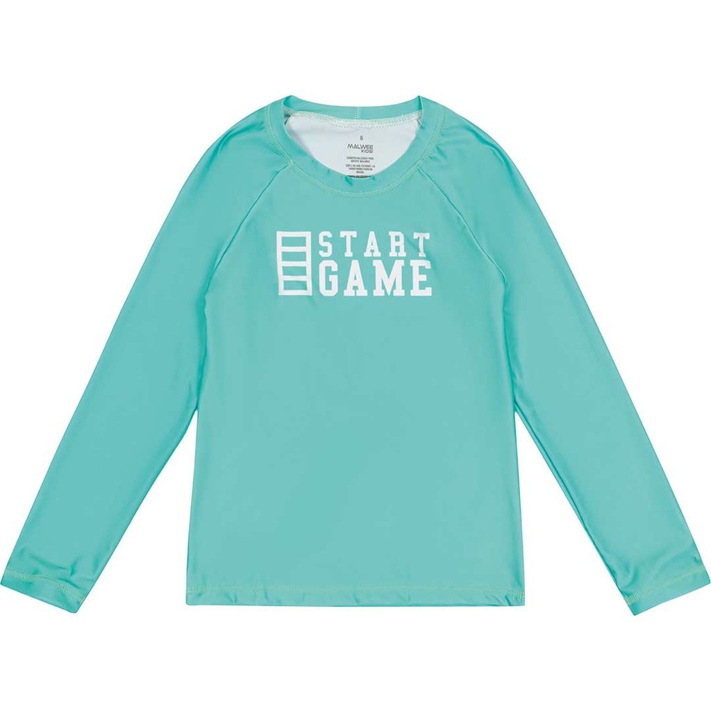 Blusa Infantil com Proteção UV50+ Verde Game – Malwee Presente de Natal