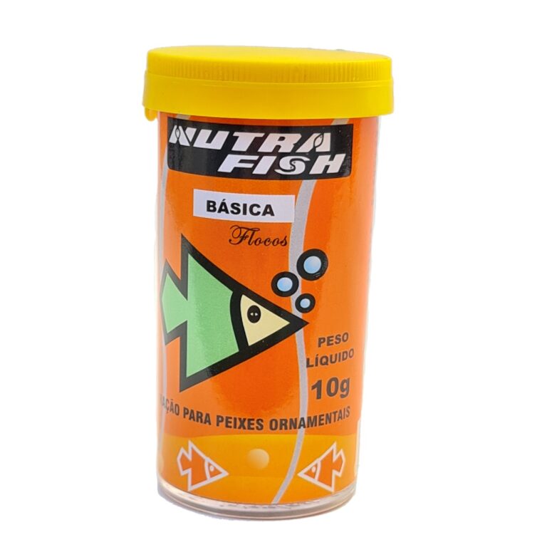 Ração Flocos Nutrafish 10g para Peixes Ornamenta
