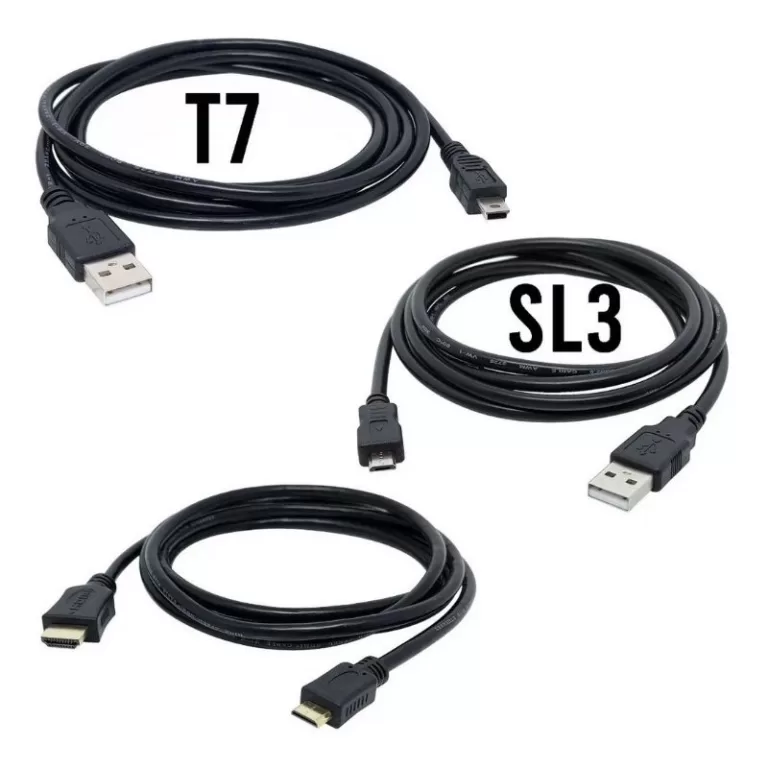 Kit Cabo Usb Câmera Canon Sl3 E Canon T7 + Cabo H