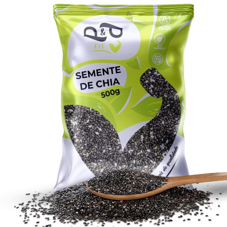 Semente de Chia 500g 100% Natural Sem Glúten e Ve