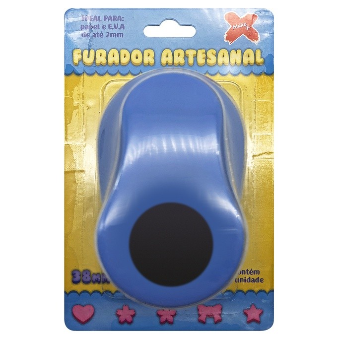 Furador Círculo 38mm Para Eva e Papel Make+