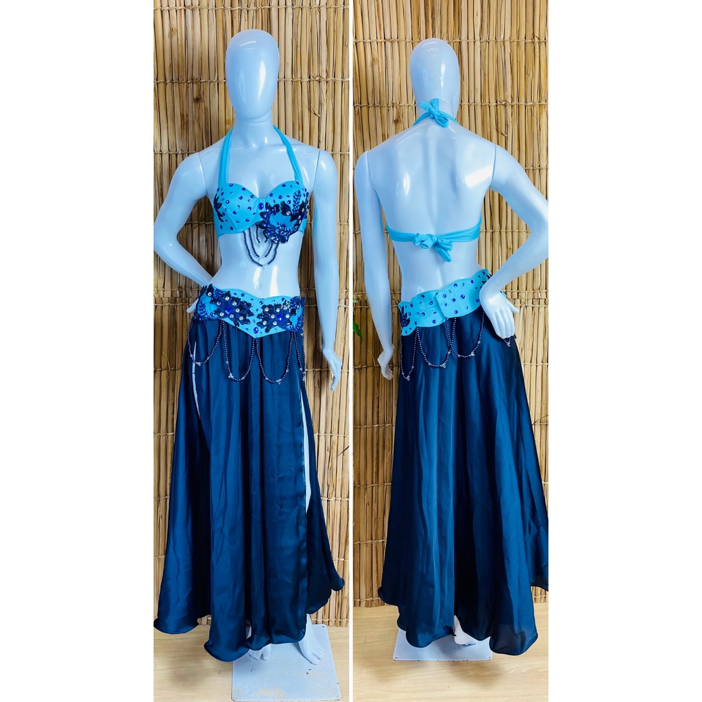 [Liquidação] Dança do Ventre Traje Bordado Completo- Pronta Entrega – TPCL-505