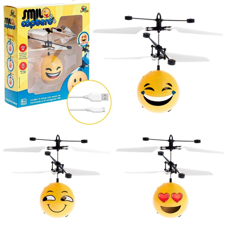 Brinquedo Mini Bolinha Voadora Infantil Drone Heli