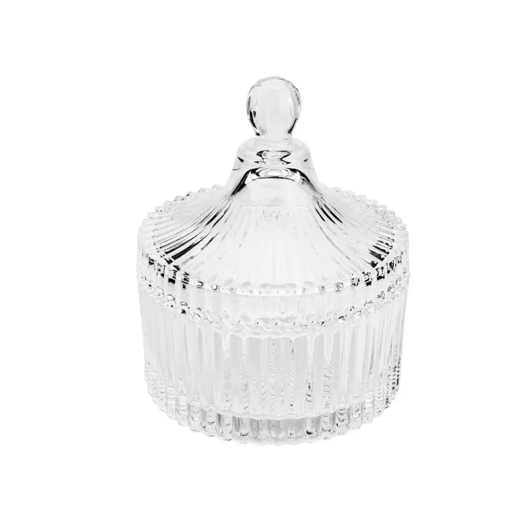 Potiche Decorativo de Cristal Carrossel 6,5x9cm Ly