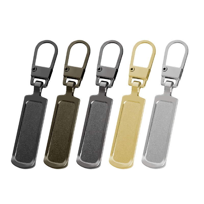 2 Unidades – Zíper Puxador Universal De Metal Consertos Bolsa Mala Jaqueta Removível