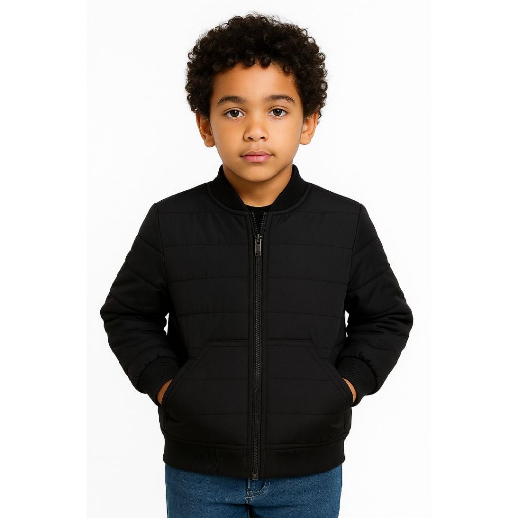 Jaqueta Infantil Casaco Juvenil Bobojaco Blusa de Frio Gominho Puffer Criança Tamanho 2 6 10 14 16