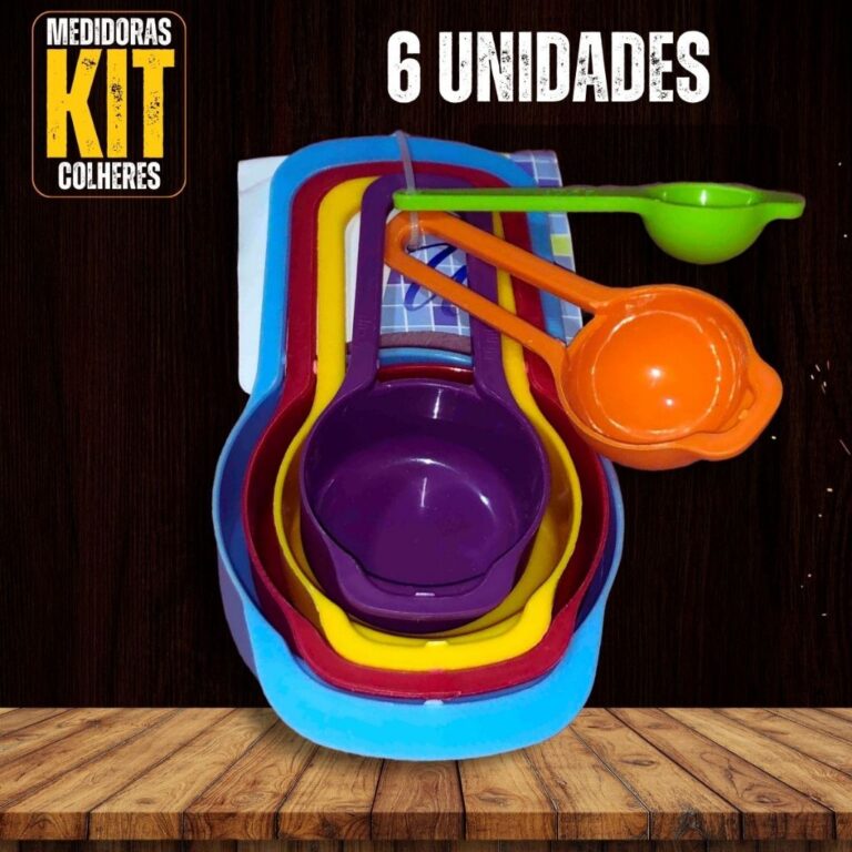 Kit Colheres Medidoras 6 Unidades