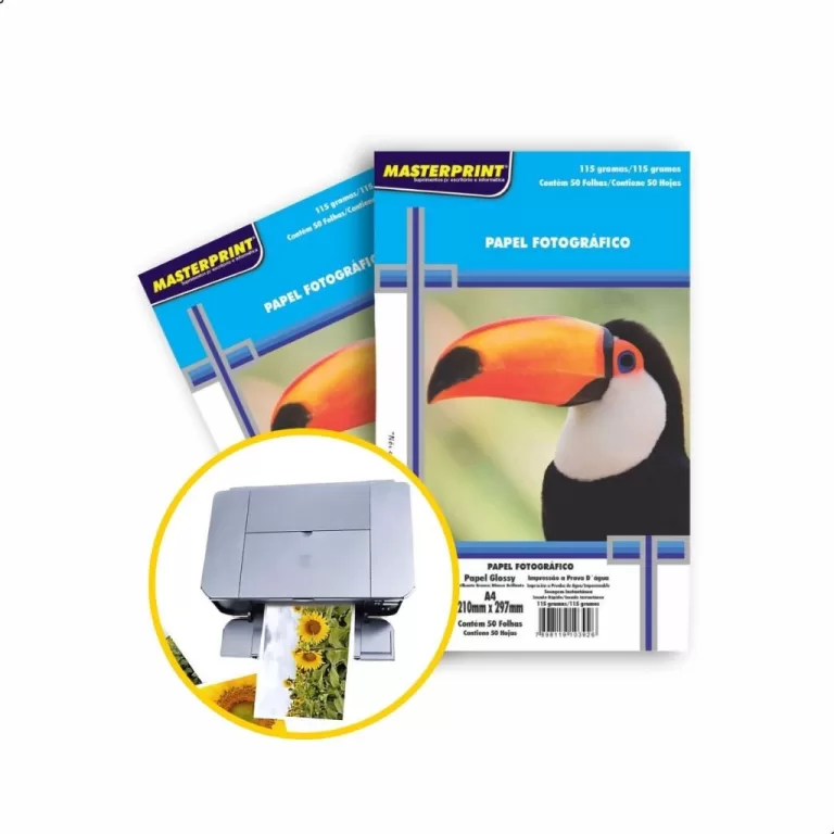 Kit Papel Fotografico Foto Premium Brilhante Gloss