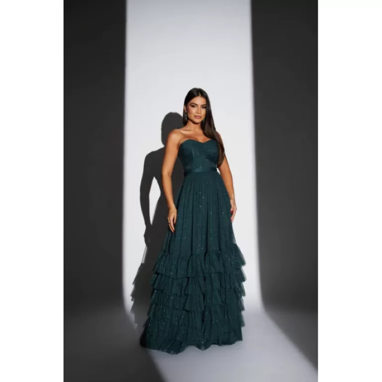 Vestido De Festa Formatura / Casamento Verde Esmer