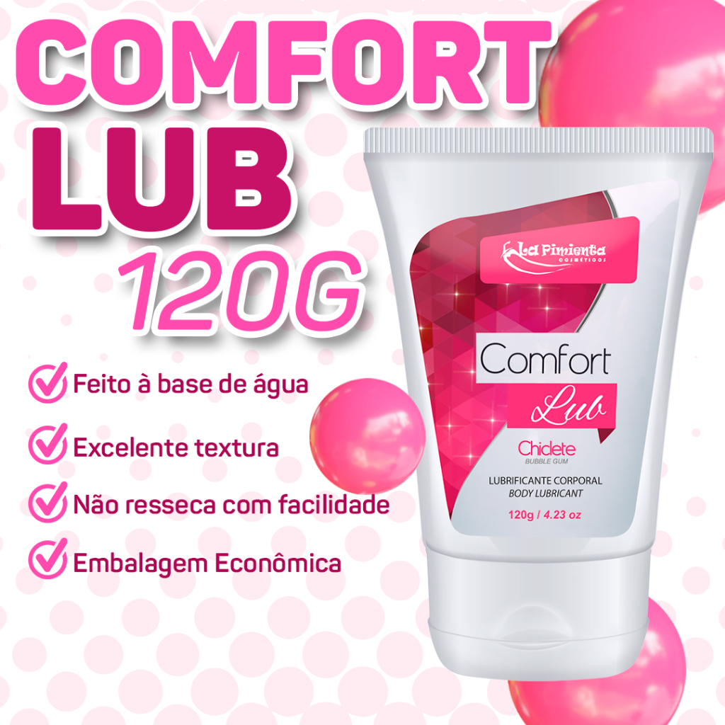 LUBRIFICANTE COMFORT 120 TOQUE NATURAL E SUAVE