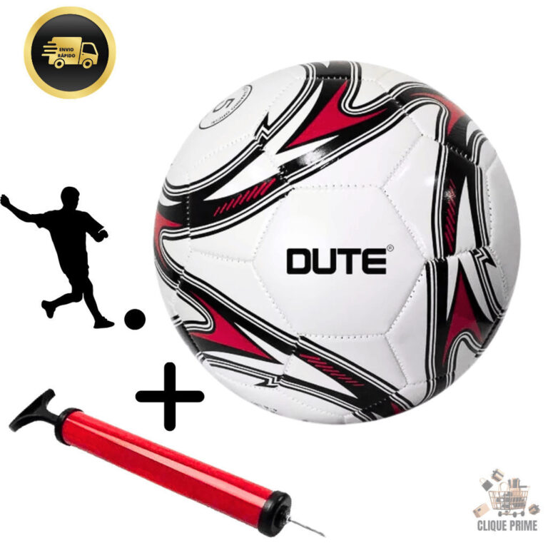 KIT Bola de Futebol Dute Numero 5 Oficial  + Bomba