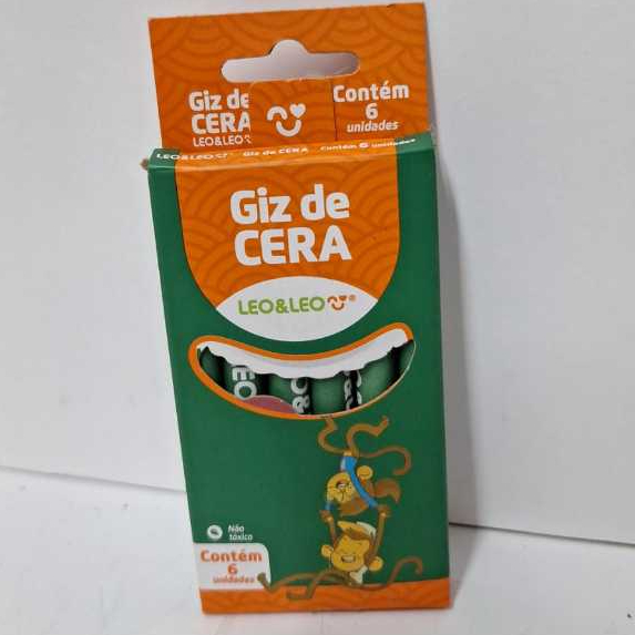 Giz de Cera Leo E Leo  6 Cores