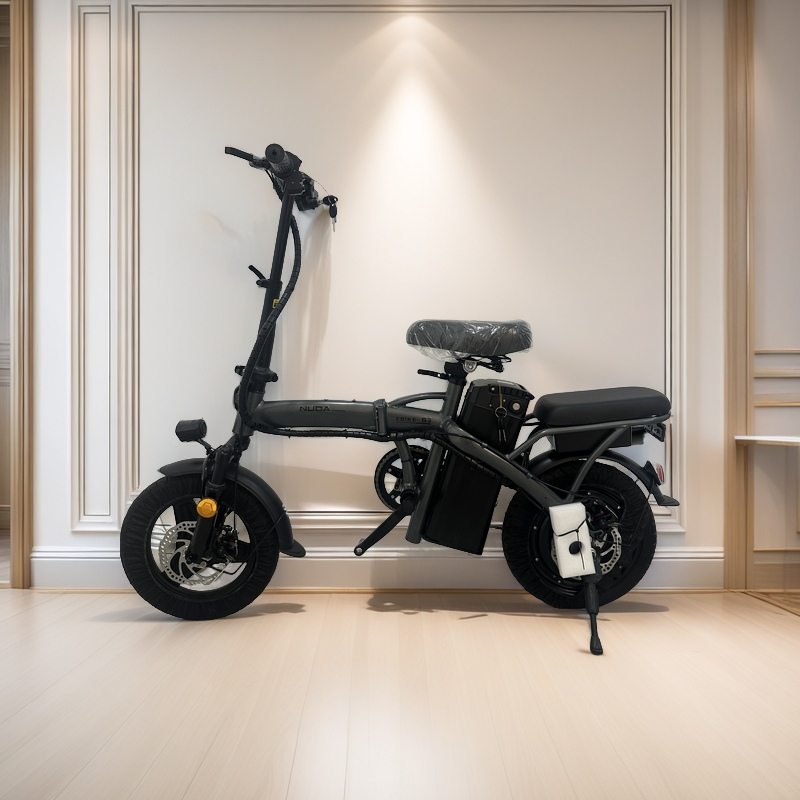 Bicicleta elétrica dobrável para adultos NUDA, pedal tripulado, compras ao ar livre, viagem