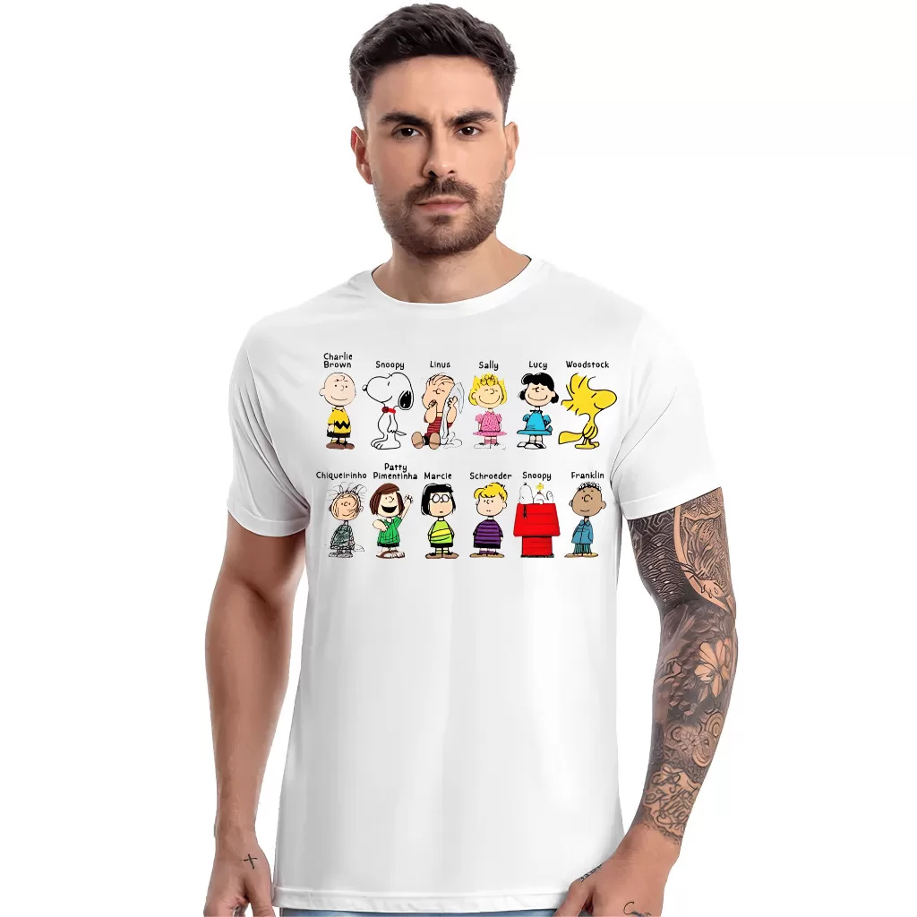 Camiseta Unissex – Snoop Charlie Brow | – Envio Imediato