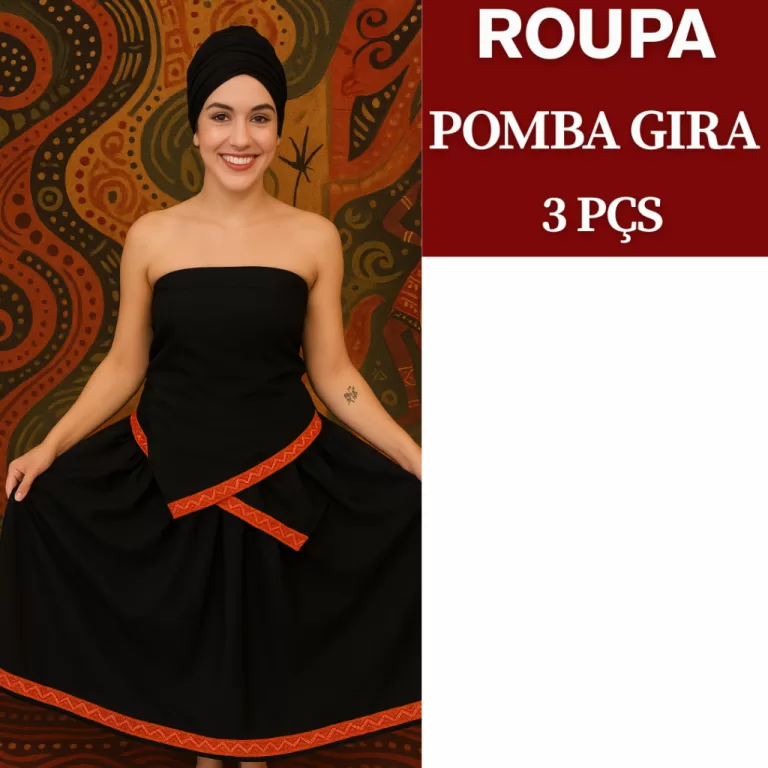 Conjunto Roupa Pomba Gira Premium Luxo Roupa Umban
