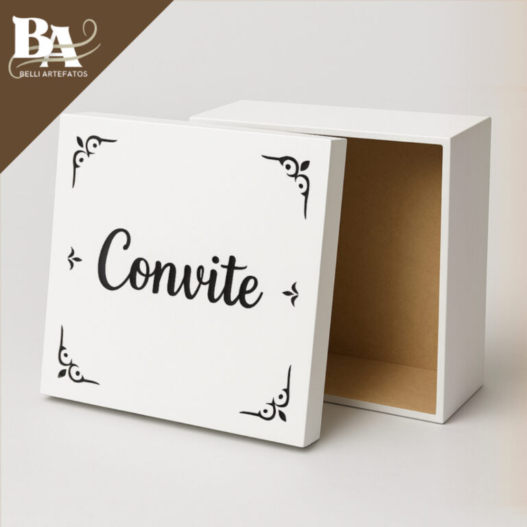 Caixa Convite de Aniversários Festas Casamentos B