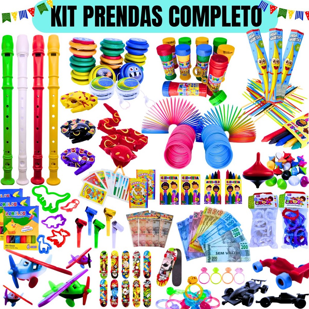 Kit Prenda Festa Junina Brinquedos Doação Brinde Criança
