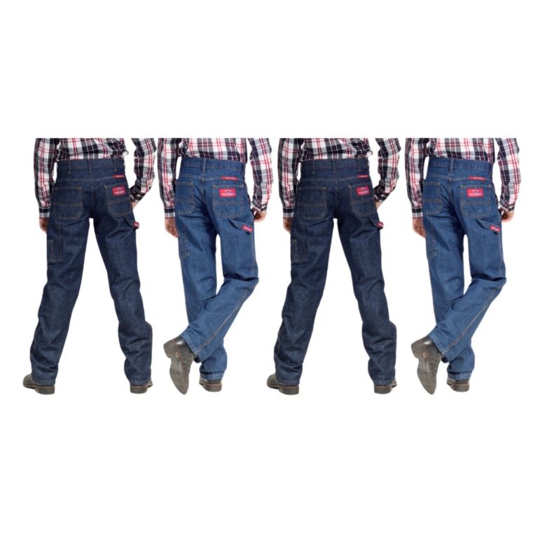Kit com 4 Calças Jeans Carpinteira Country Infant