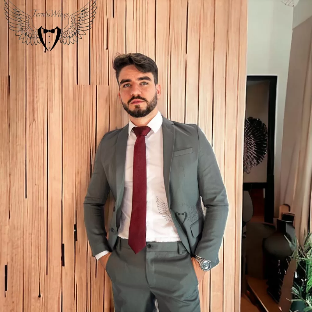 Terno Slim Masculino Cinza Escuro Chumbo Mega Oferta
