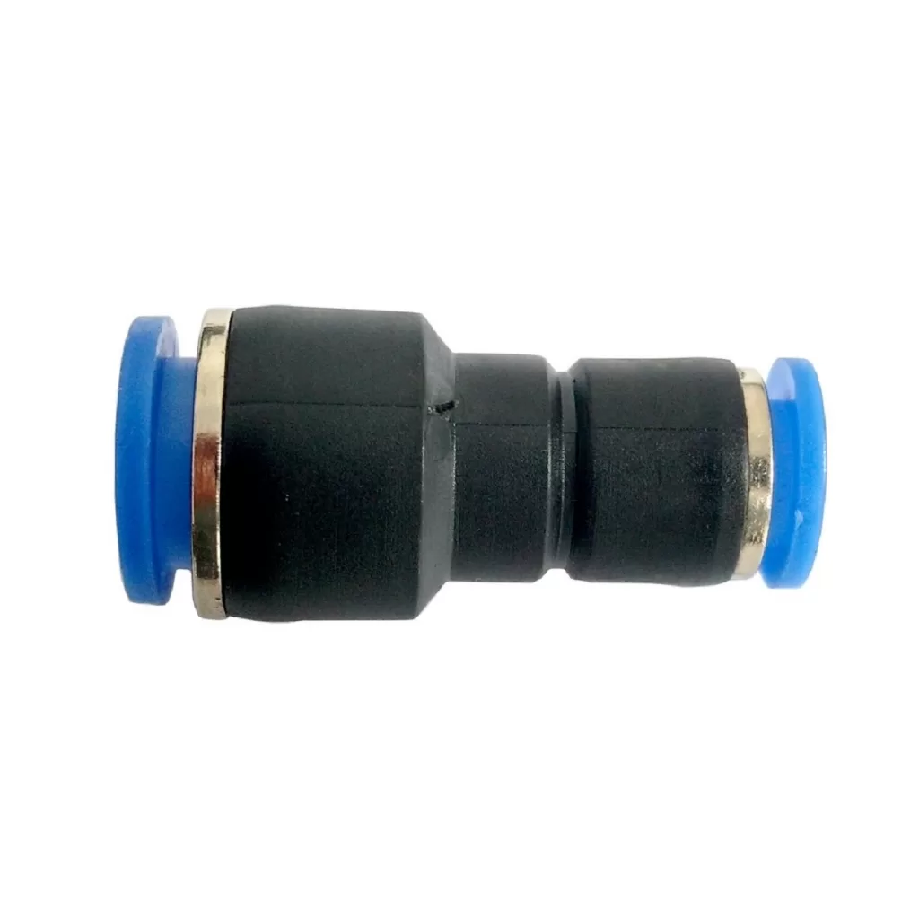 Conexão Pneumática União Emenda Com Redução 8 X 6 Mm-04 Pçs