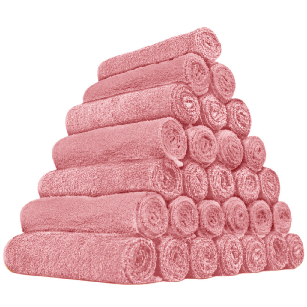 Kit com 30pçs Toalhas de Salão de Beleza Manicure Maisa 70x45cm 90g 100% Algodão Profissional