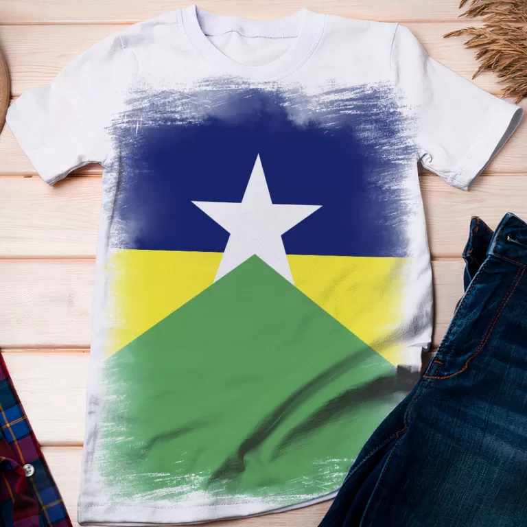 Camiseta Bandeira Do Estado Rondônia – Dice