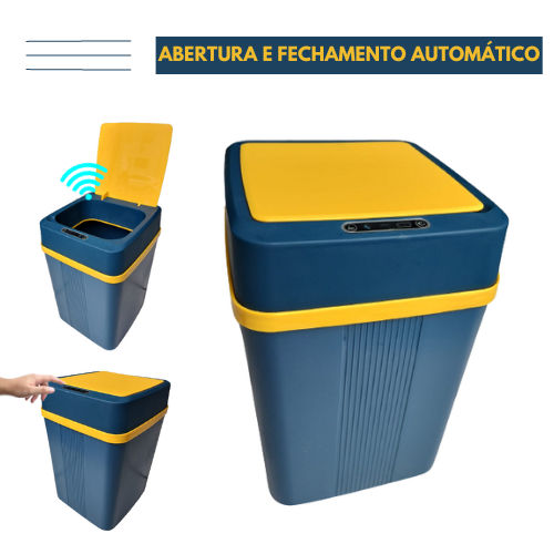 Lixeira Sensor Automática Banheiro Cozinha Lixo 1
