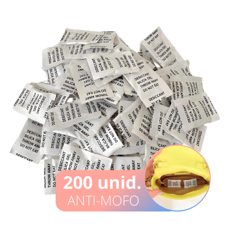 Anti Mofo e Umidade 200 Sachês Sílica Gel Desumi