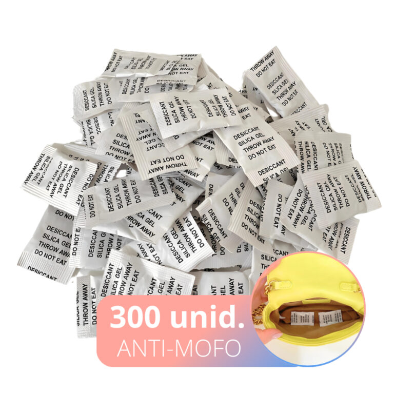 Anti Mofo e Umidade 300 Sachês Sílica Gel Desumi