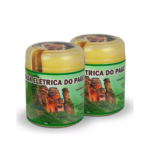 Kit 2 Pomadas Elétricas Naturais 100g  Indígena 