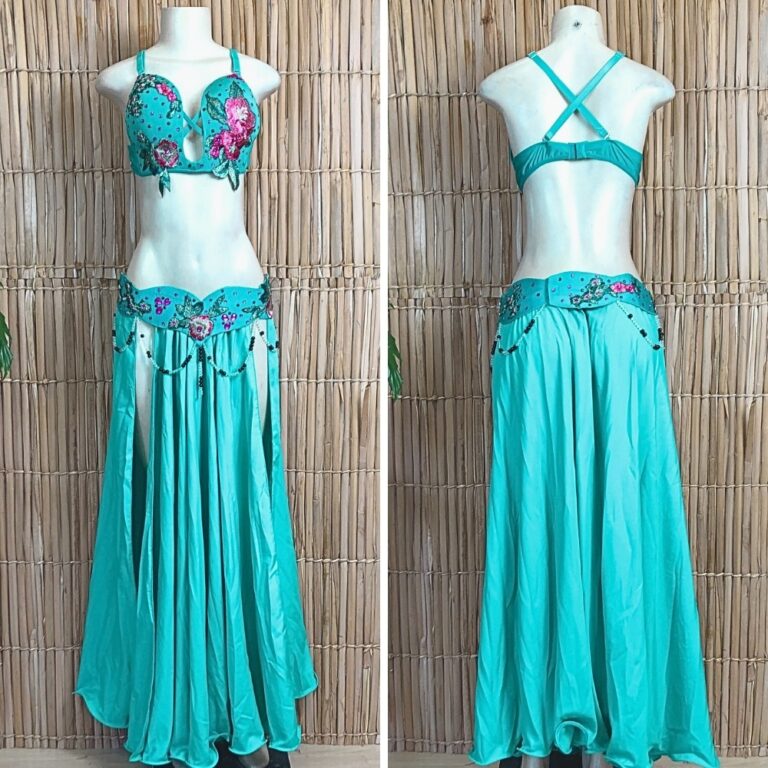 [Liquidação] Dança do Ventre Traje Bordado Comp