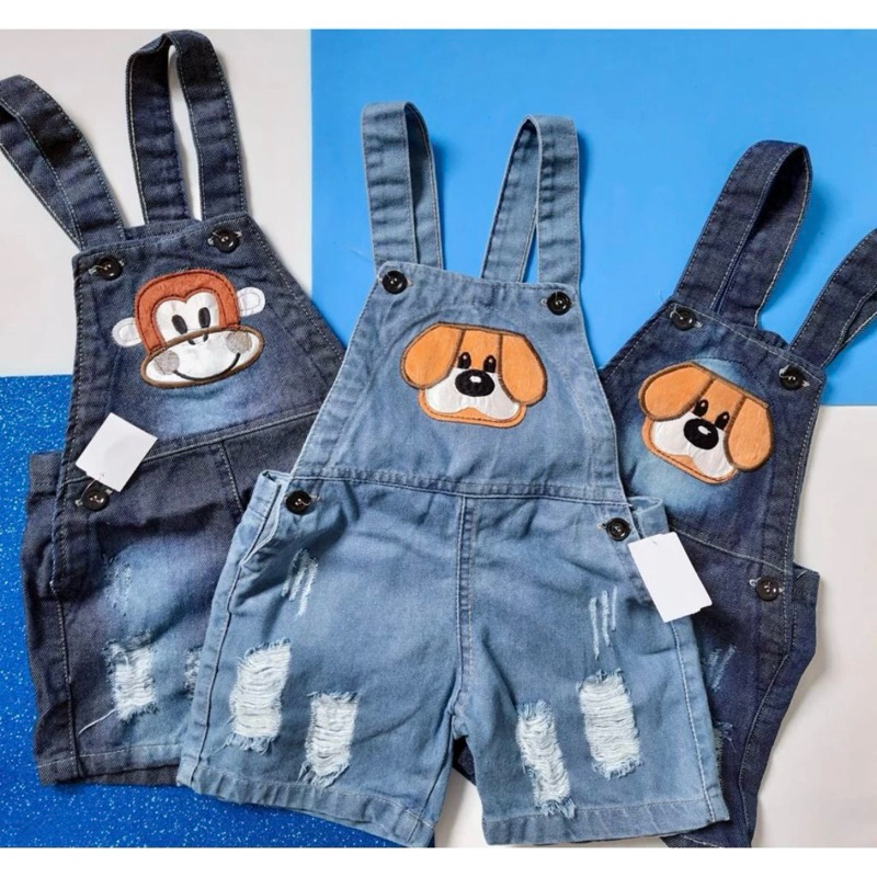 Jardineira ou Vestido jeans INFANTIL (0 a 5 anos) (masc e fem) Promoção