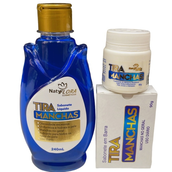 Kit Clareador Natyflora Tira Manchas Original Resu