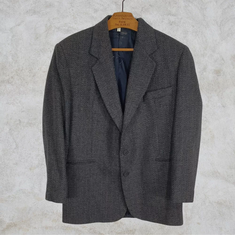 BLAZER MASCULINO LÃ VINTAGE ANOS 90- PRECISA LAVAR A SECO