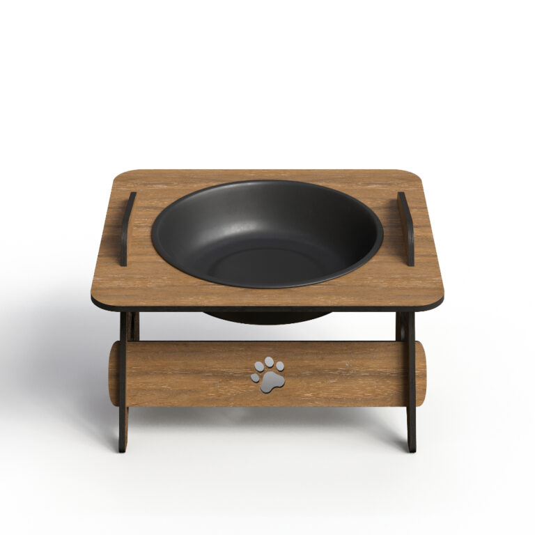Comedouro Elevado  Para Cachorro e Gato Pet Com Ti