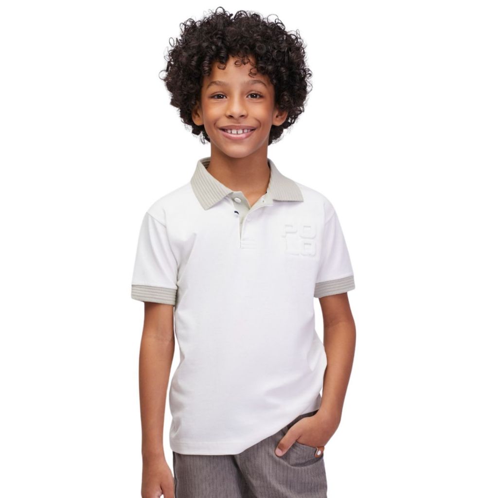 camisa polo masculina infantil algodao disponivel tam 01 a 3 anos