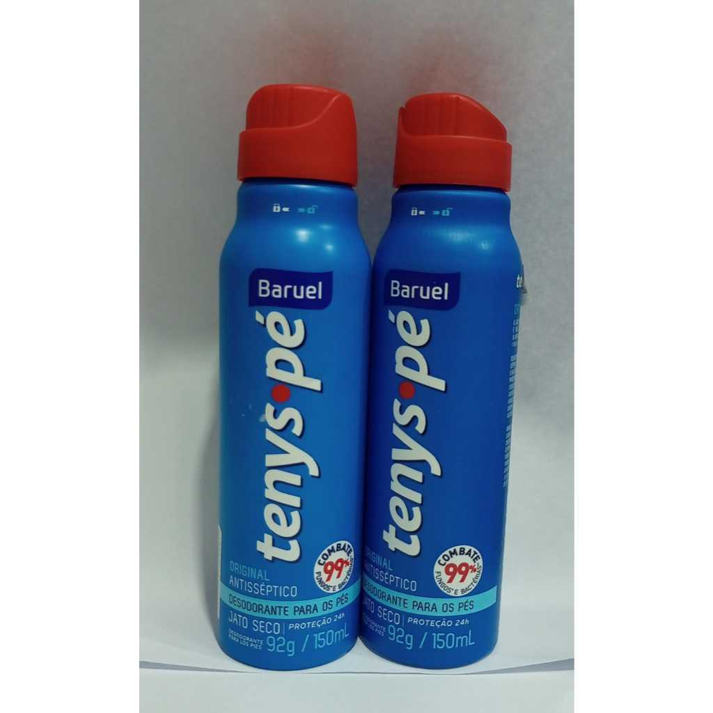 Desodorante Para os Pés Tenys Pé Jato Seco kit c/2un 150ml cada.