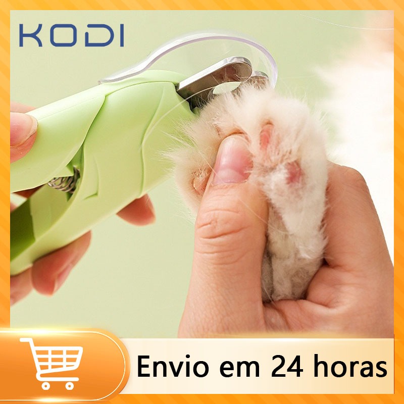 Cortador De Unhas Para Cães e Gatos Kit Alicate e Lixa Com Luz de Led Tesoura Completa-Z4