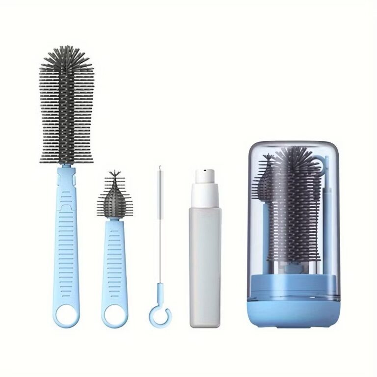 Kit Escova Higiene Lavar 4 em 1 para Copo, Garrafa