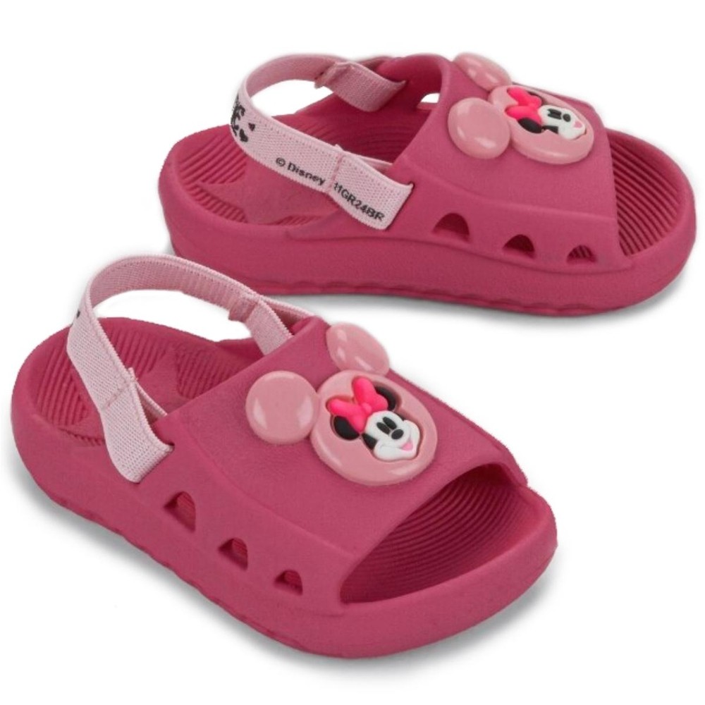 Babuche Bebê Disney Minnie Queridos Menina – Rosa