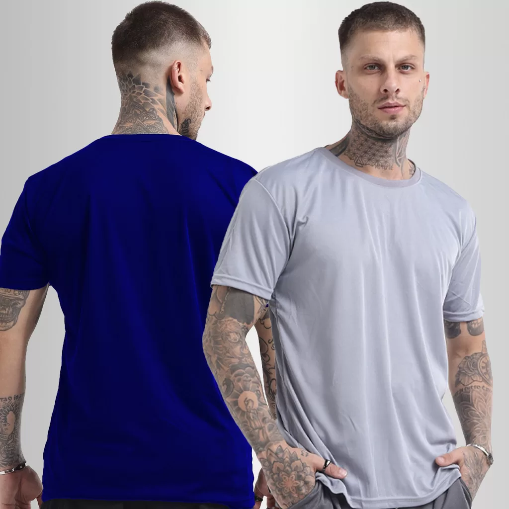 Kit 2 Camisas Basicas Masculina Dry Fit Academia Tradicional