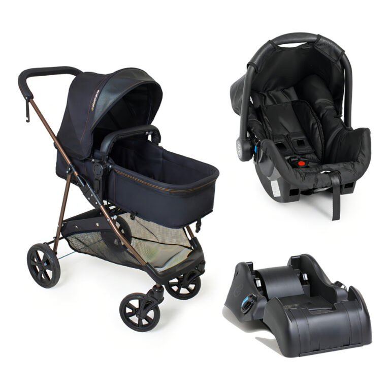 kIT Carrinho De Bebê Napoli + Bebê Conforto E Ba