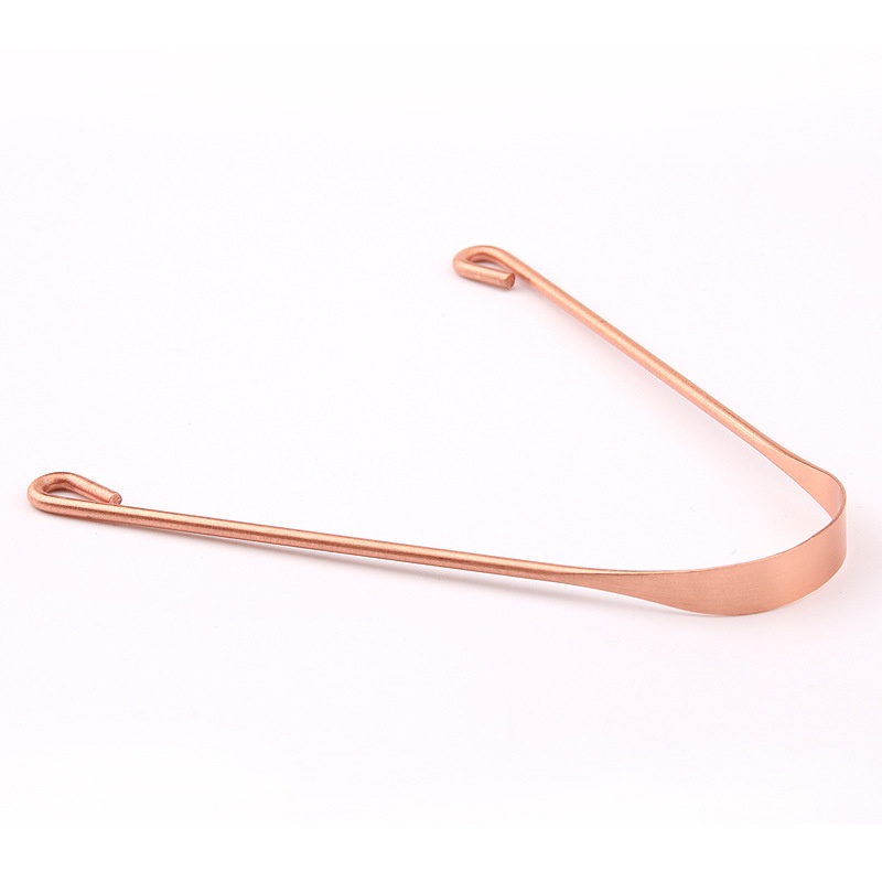 3 Uni Raspador Língua 100% Cobre Puro Higienizador Para Raspagem Lingual Higiene Saúde Bucal