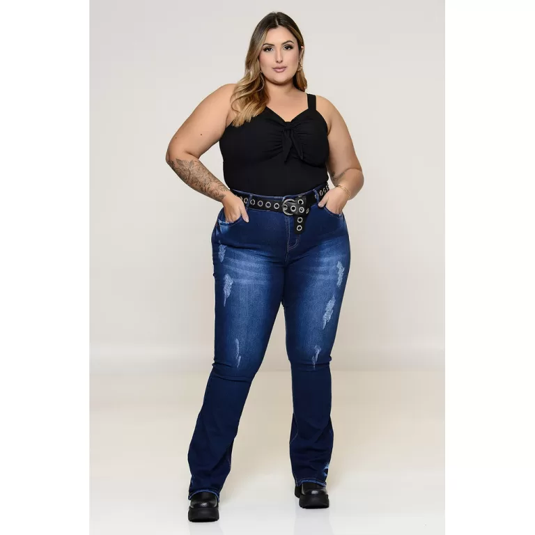 Cropped Preto Plus Size
